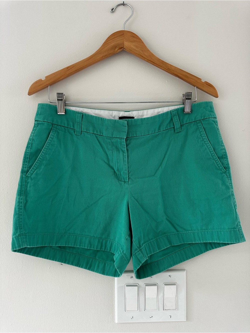 J. Crew Teal Chino Bermuda Shorts